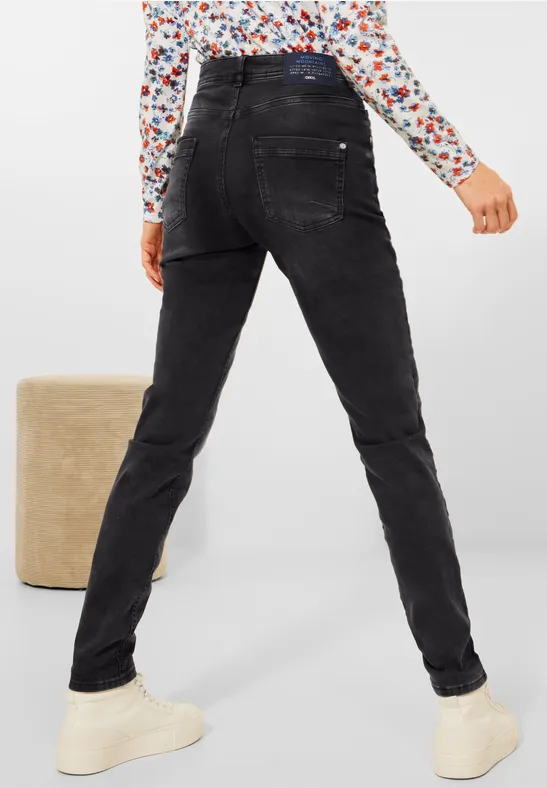Jean coupe slim mid grey used wash