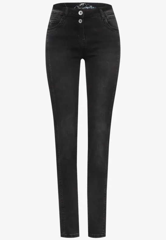 Jean coupe slim mid grey used wash