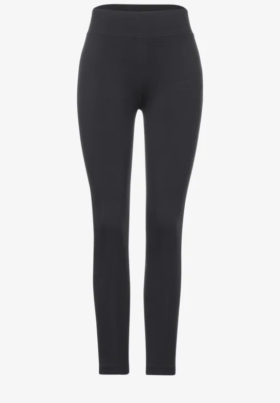 Leggings in Unifarbe carbon grey