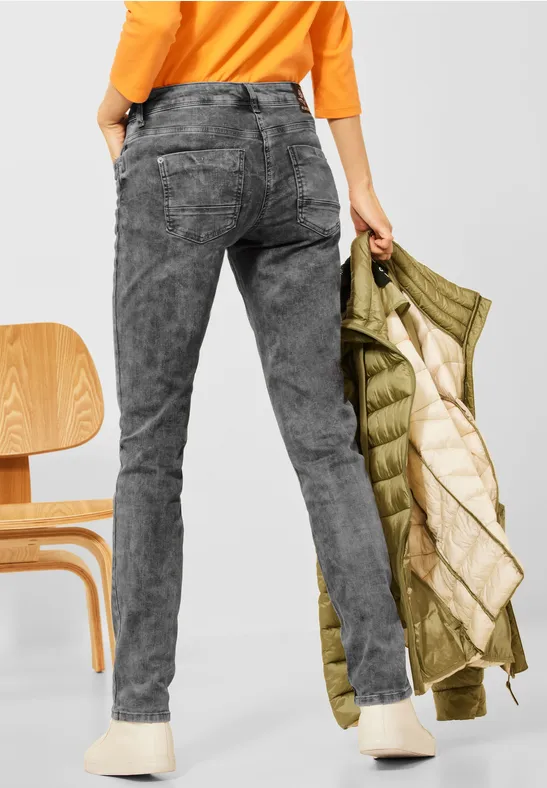 Loose Fit Jeans Mid grey used wash
