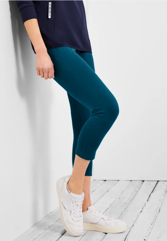 Elastische Leggings teal blue