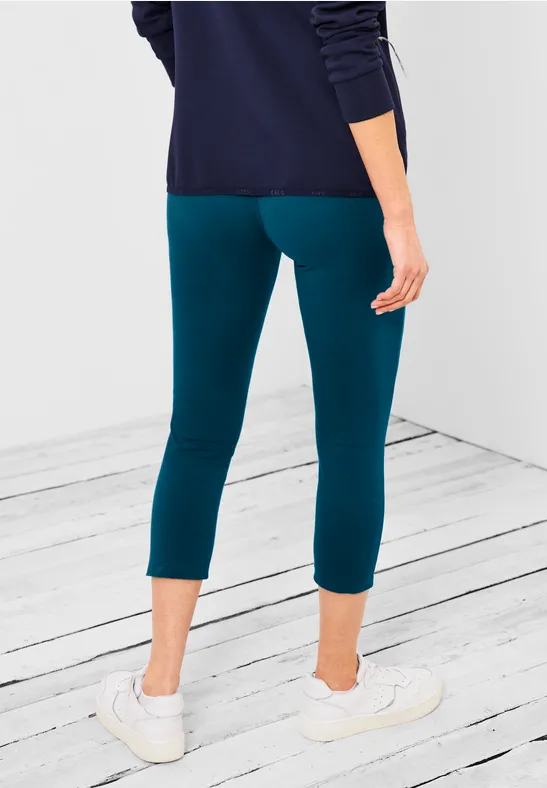 Elastische Leggings teal blue