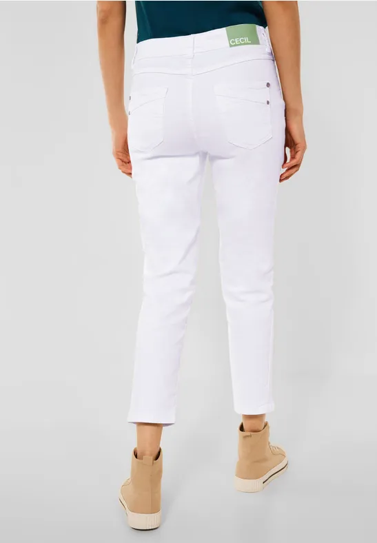 Casual-fit broek White