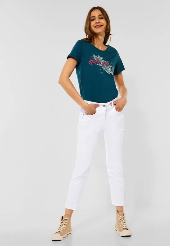 Casual-fit broek White