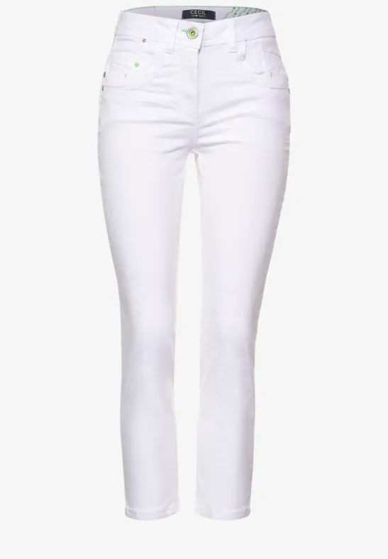Casual-fit broek White