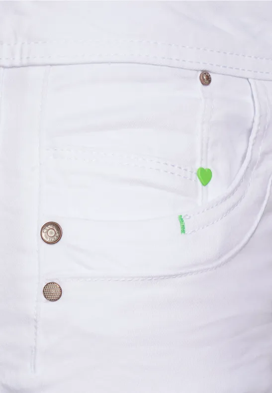 Casual-fit broek White
