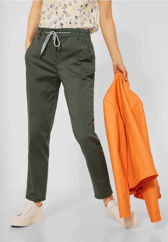Casual-fit broek utility olive