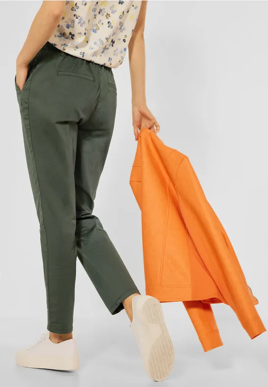 Casual-fit broek utility olive
