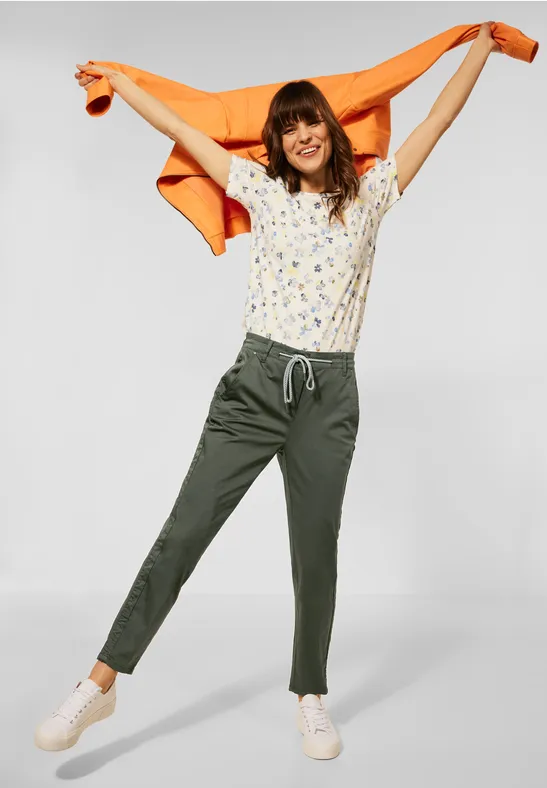 Casual-fit broek utility olive