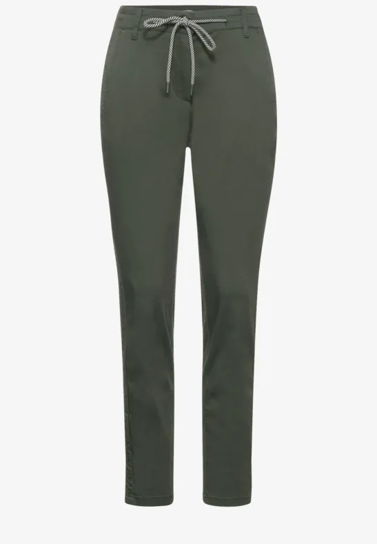 Casual-fit broek utility olive
