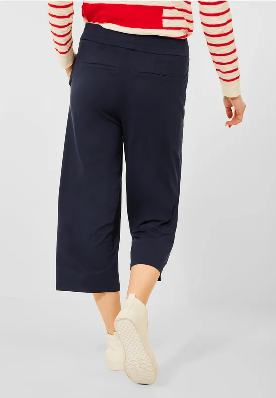 Loose Fit Hose mit Wide Legs deep blue
