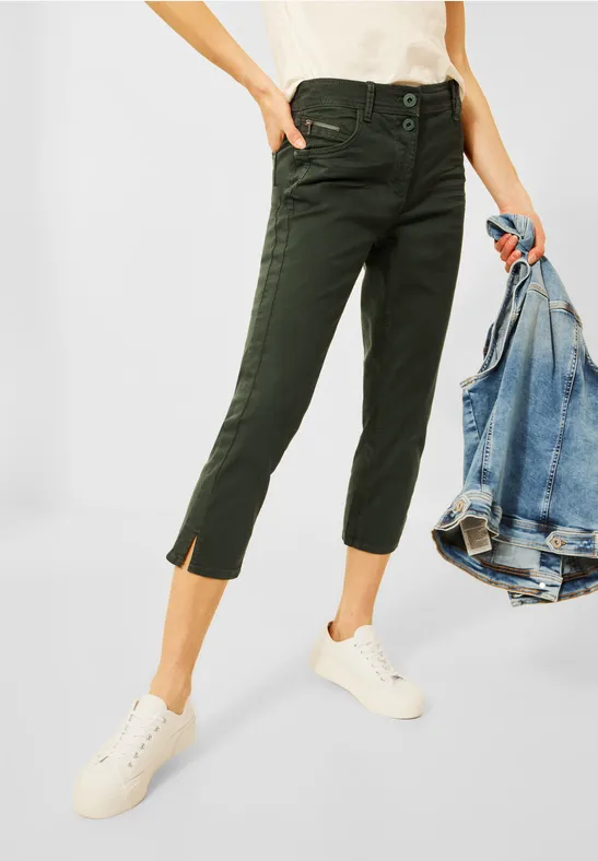 Slim-fit broek utility olive