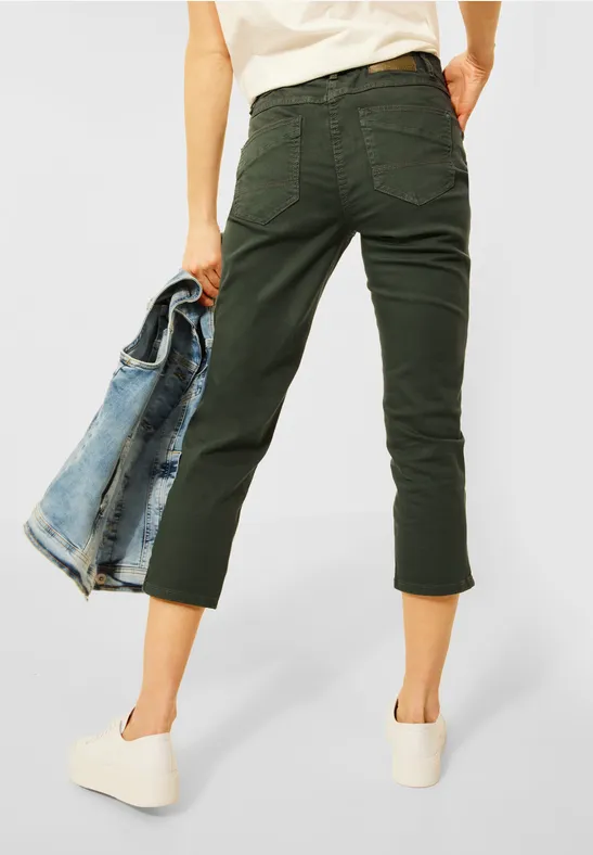 Slim-fit broek utility olive