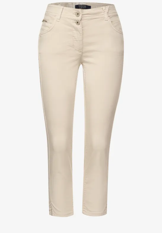 Pantalon slim fit sand beige