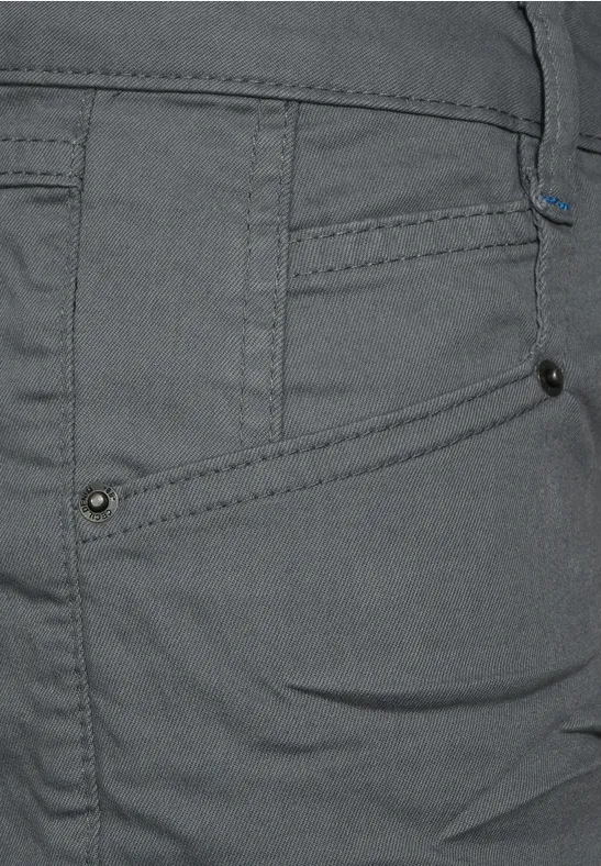 Loose Fit Shorts in Unifarbe graphite light grey