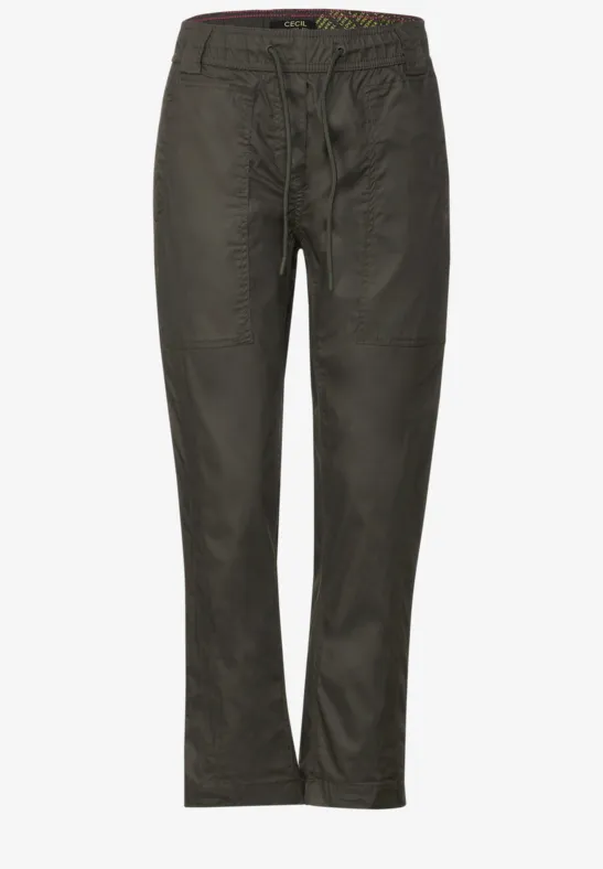 Pantalon loose fit utility olive