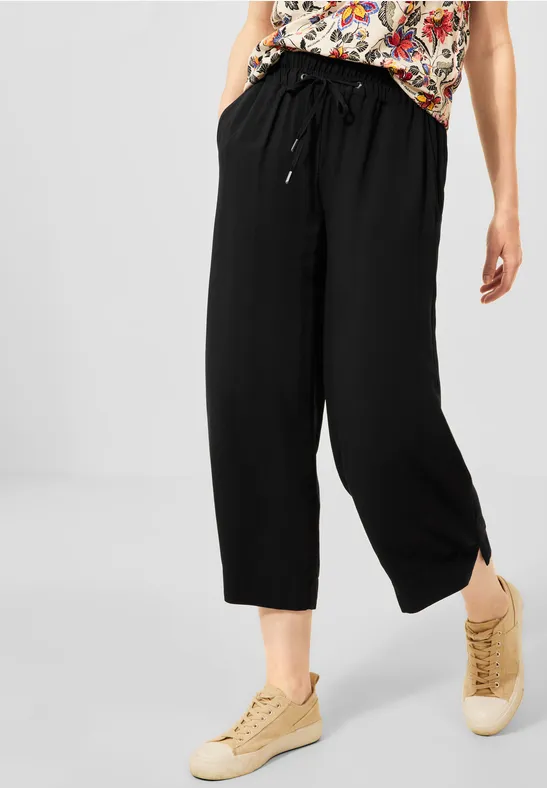 Casual-fit broek Black