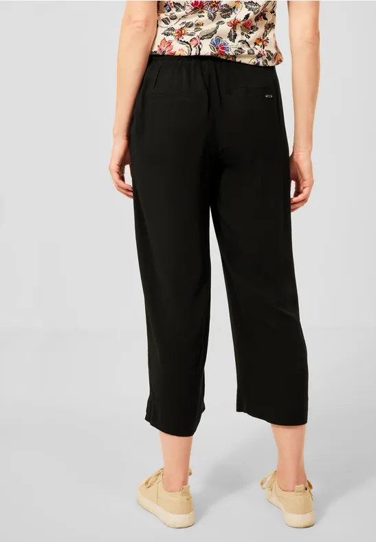 Casual-fit broek Black
