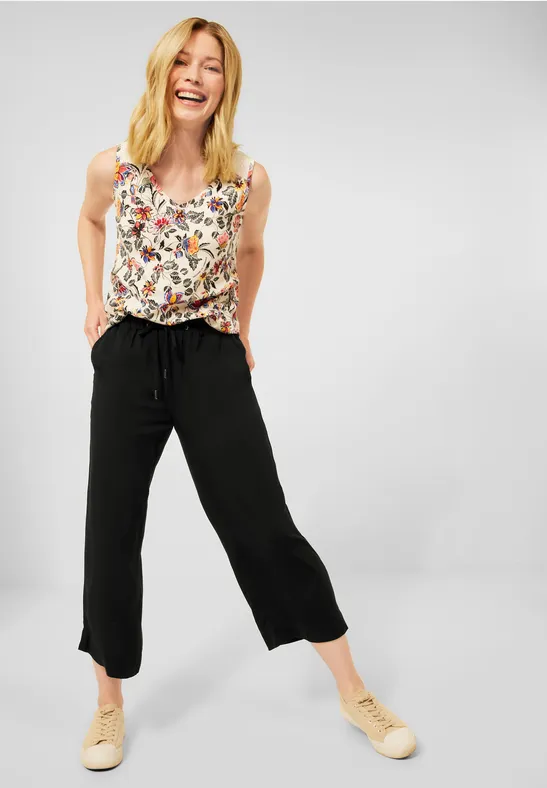 Casual-fit broek Black