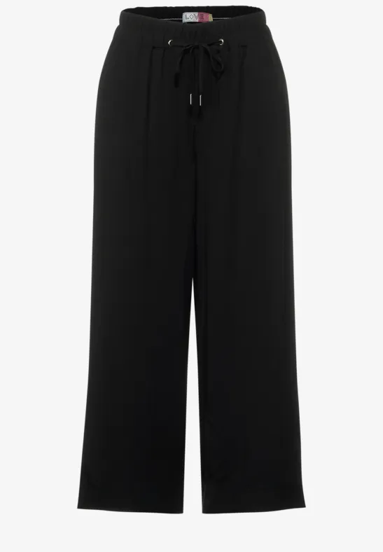 Casual-fit broek Black