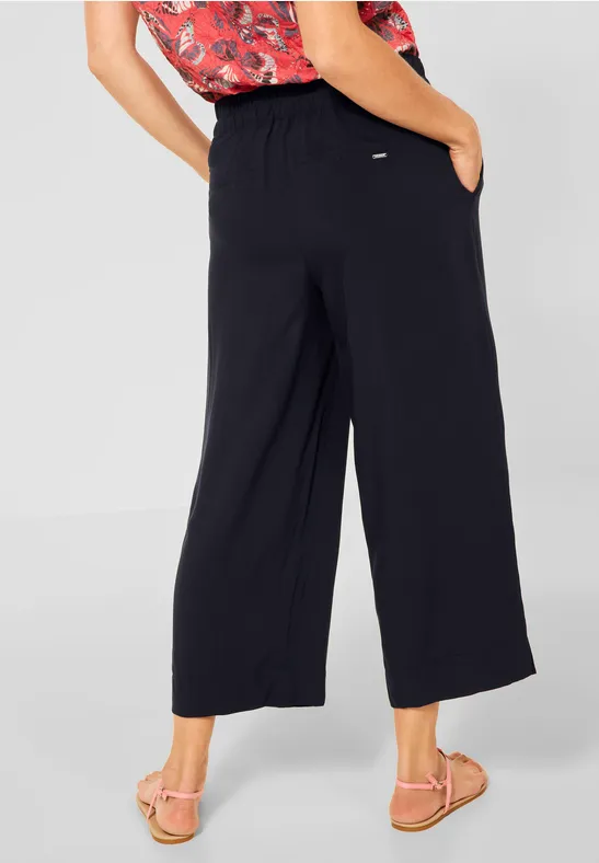 Casual-fit broek deep blue