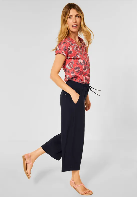 Casual-fit broek deep blue