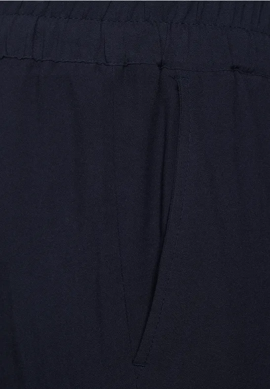 Casual-fit broek deep blue