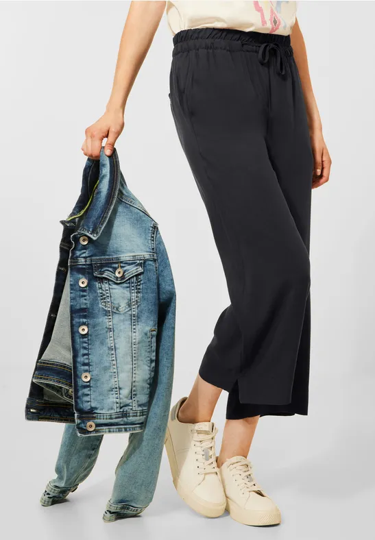 Casual-fit broek carbon grey