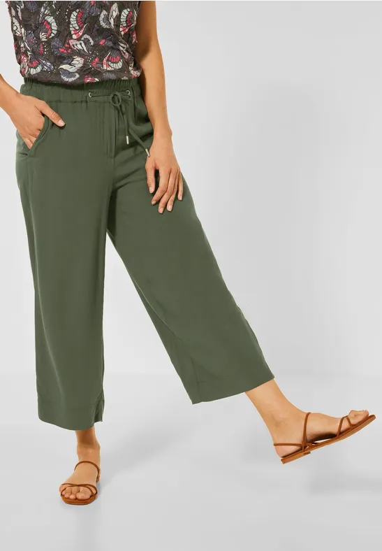 Casual-fit broek utility olive