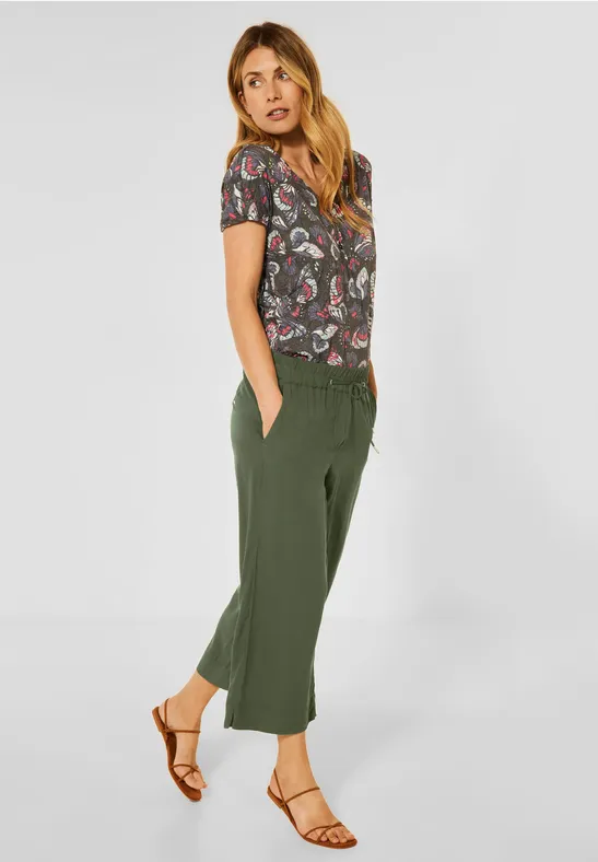 Casual-fit broek utility olive