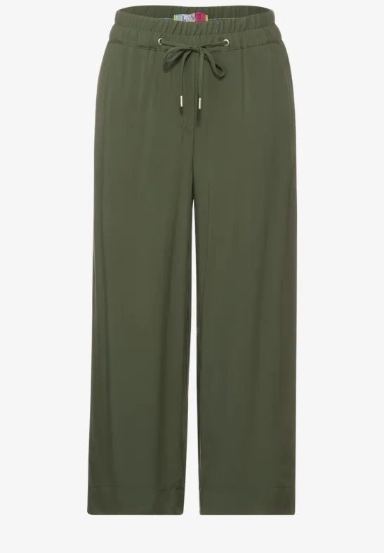 Casual-fit broek utility olive