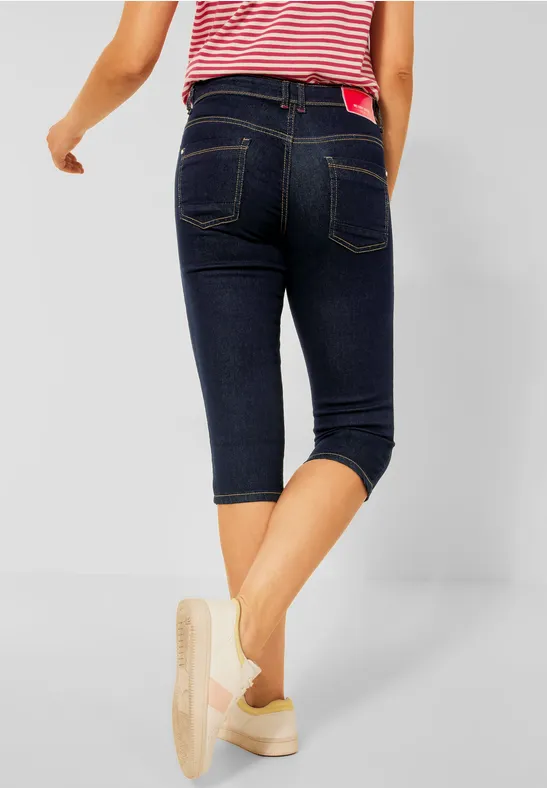 Slim Fit Caprijeans rinsed wash