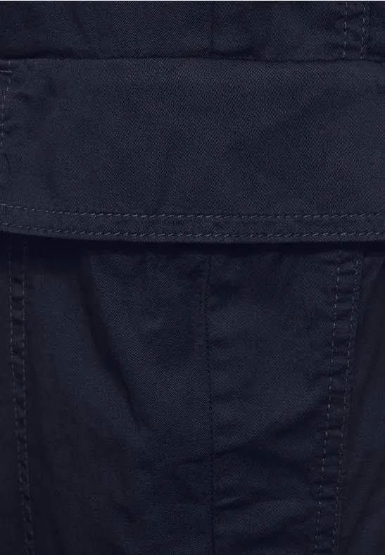 Casual-fit broek deep blue