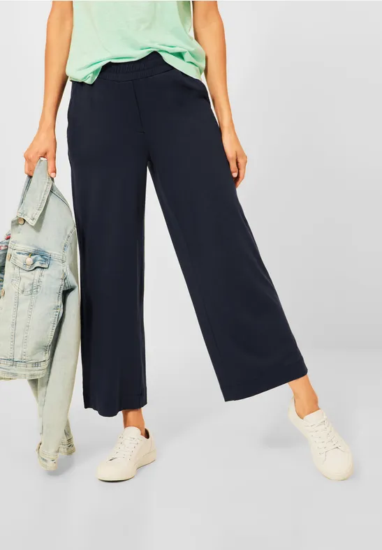 Casual-fit broek 26 inch deep blue
