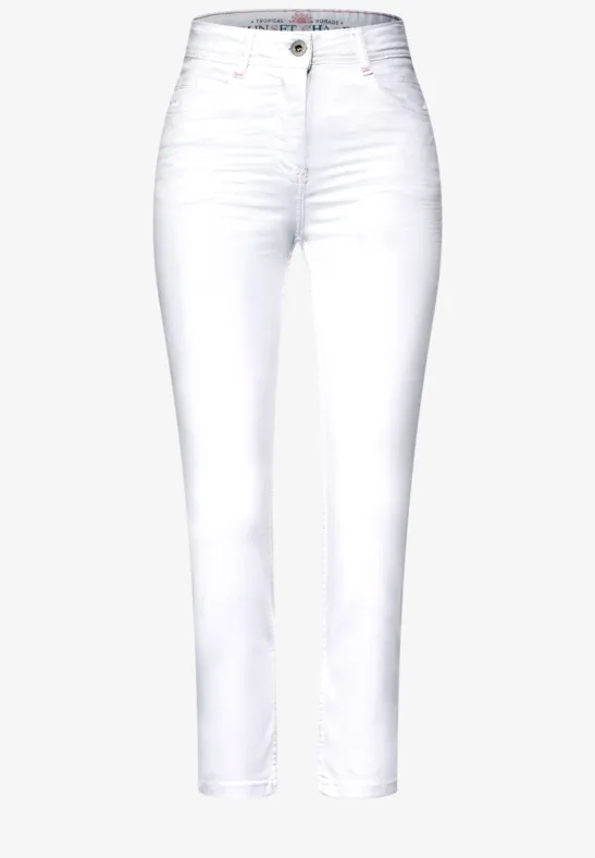 Slim Fit Hose in Weiß white denim
