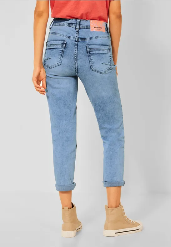 Jean slim fit light blue used wash