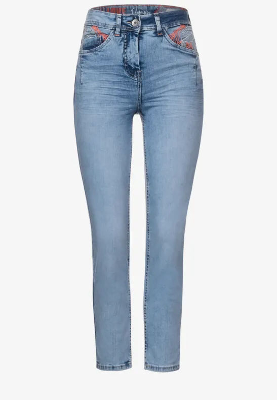 Jean slim fit light blue used wash