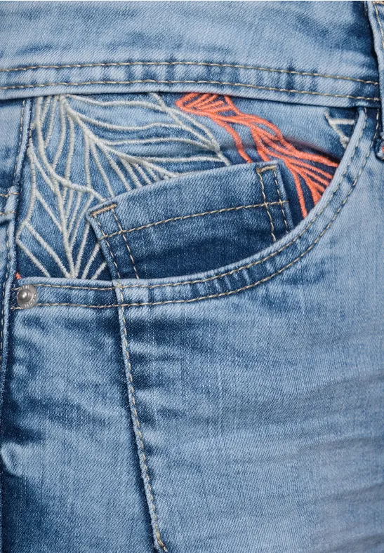 Jean slim fit light blue used wash