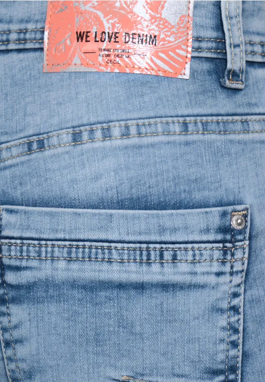 Jean slim fit light blue used wash