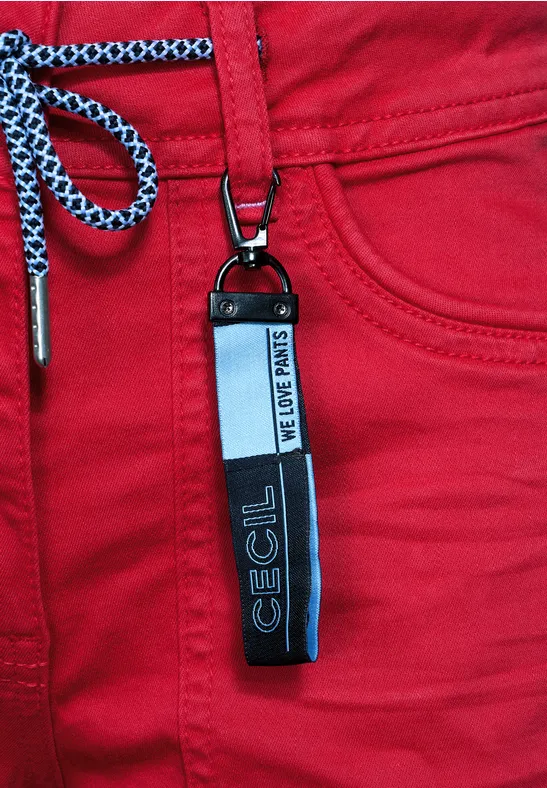 Loose Fit Hose im Jogg Style hot red