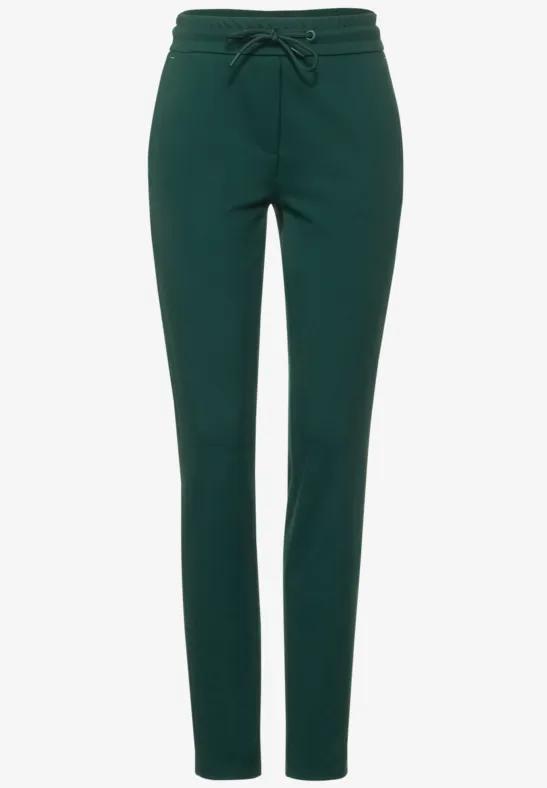 Pantalon casual fit en jersey ponderosa pine green