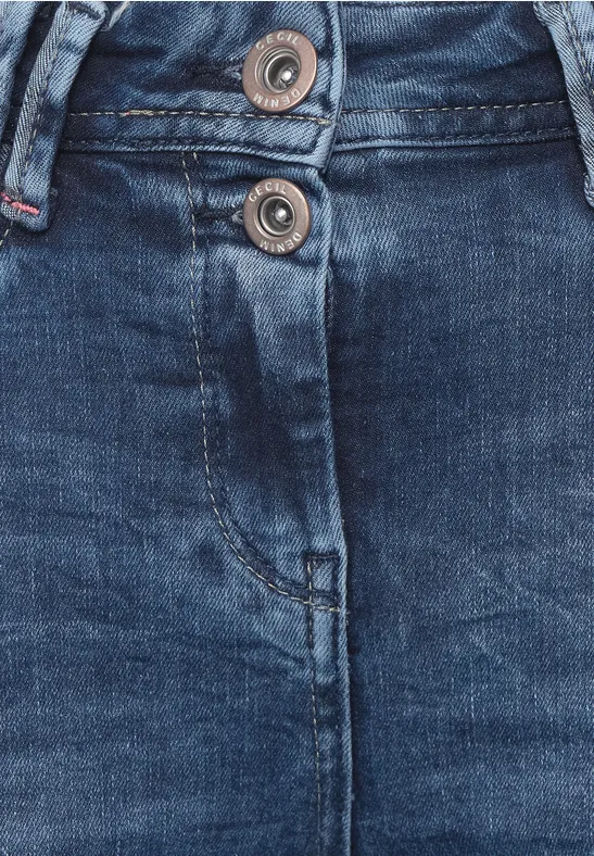 Jean slim fit mid blue used wash