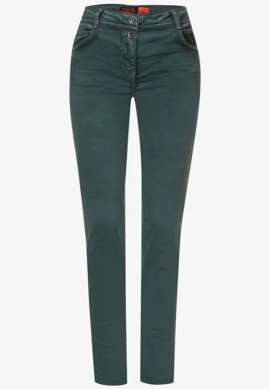 Loose Fit Damenhose ponderosa pine green