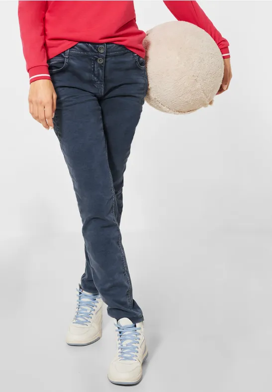 Loose-fit damesbroek night sky blue