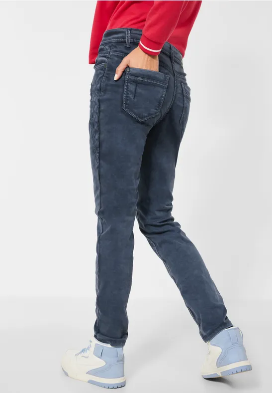 Loose-fit damesbroek night sky blue