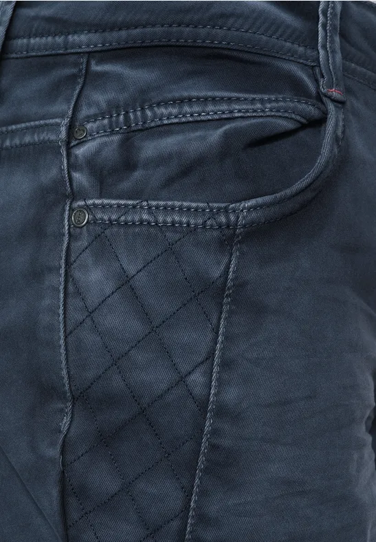 Loose-fit damesbroek night sky blue