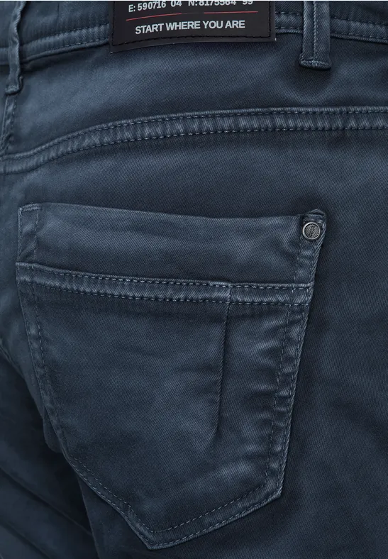 Loose-fit damesbroek night sky blue