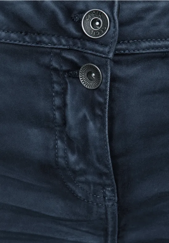 Loose-fit damesbroek night sky blue