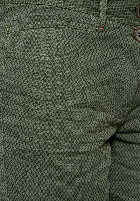 Loose-fit broek dark salvia green