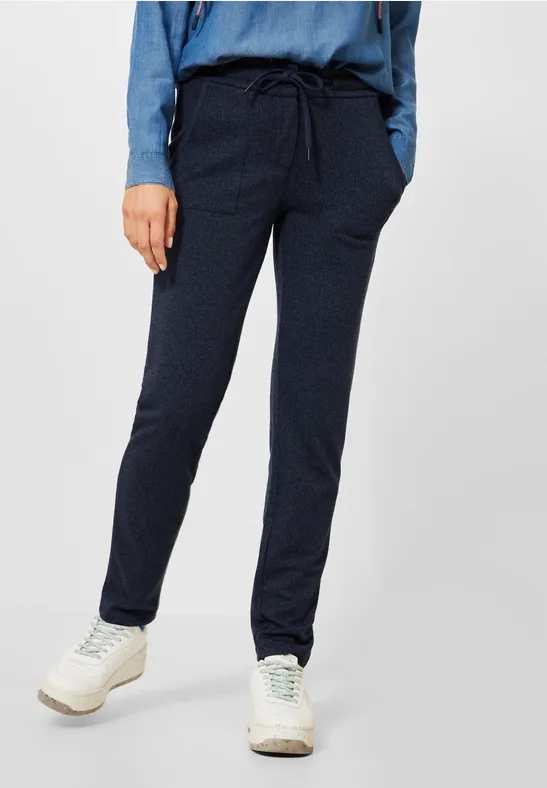 Casual Fit Jersey Hose night sky blue